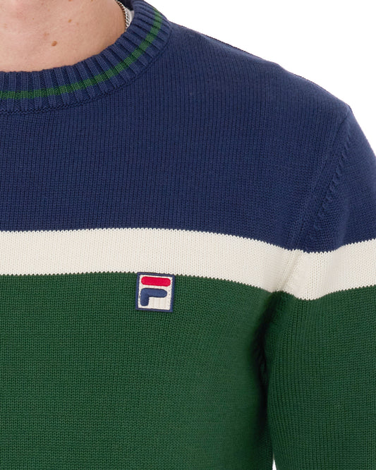 Fila Vintage Fila Vintage Siro Crew Knit Pine Green