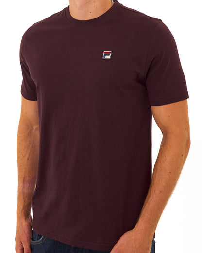 Fila Vintage Sunny T Shirt Deep Burgundy