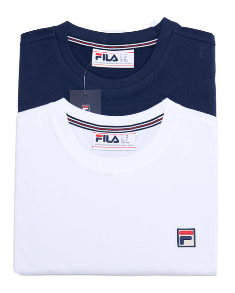 Fila Vintage Sunny T Shirt Twin Pack Navy/White