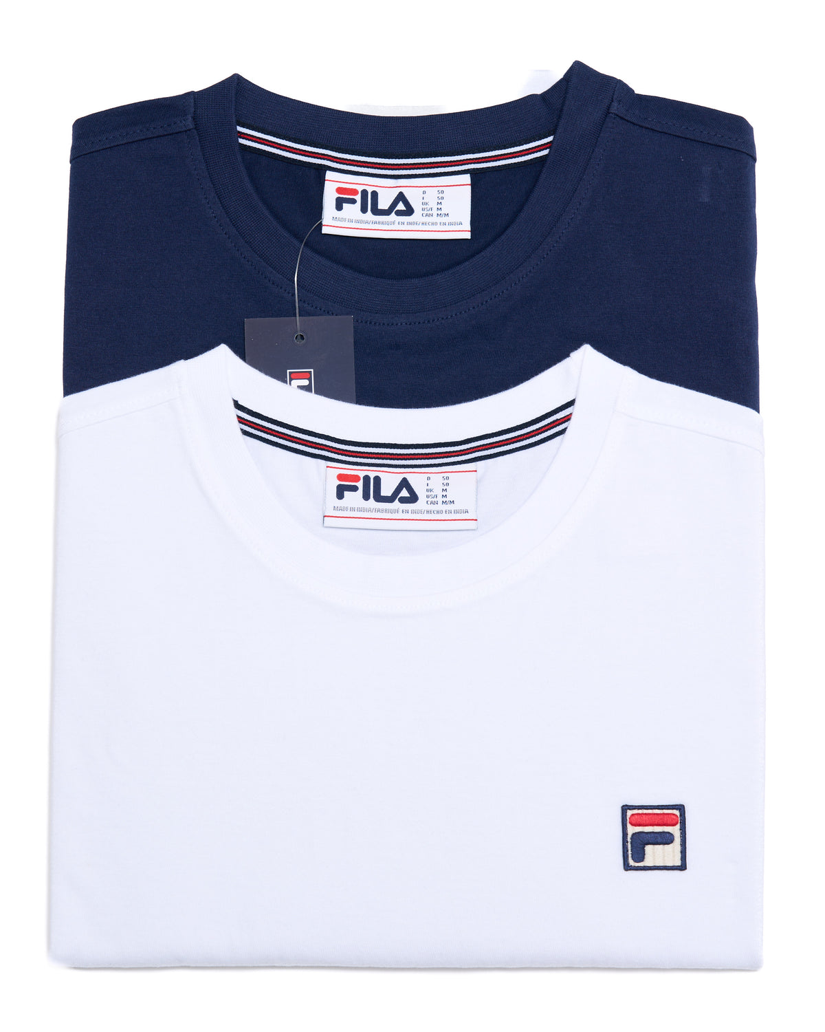 Fila Vintage Sunny T Shirt Twin Pack Navy/White