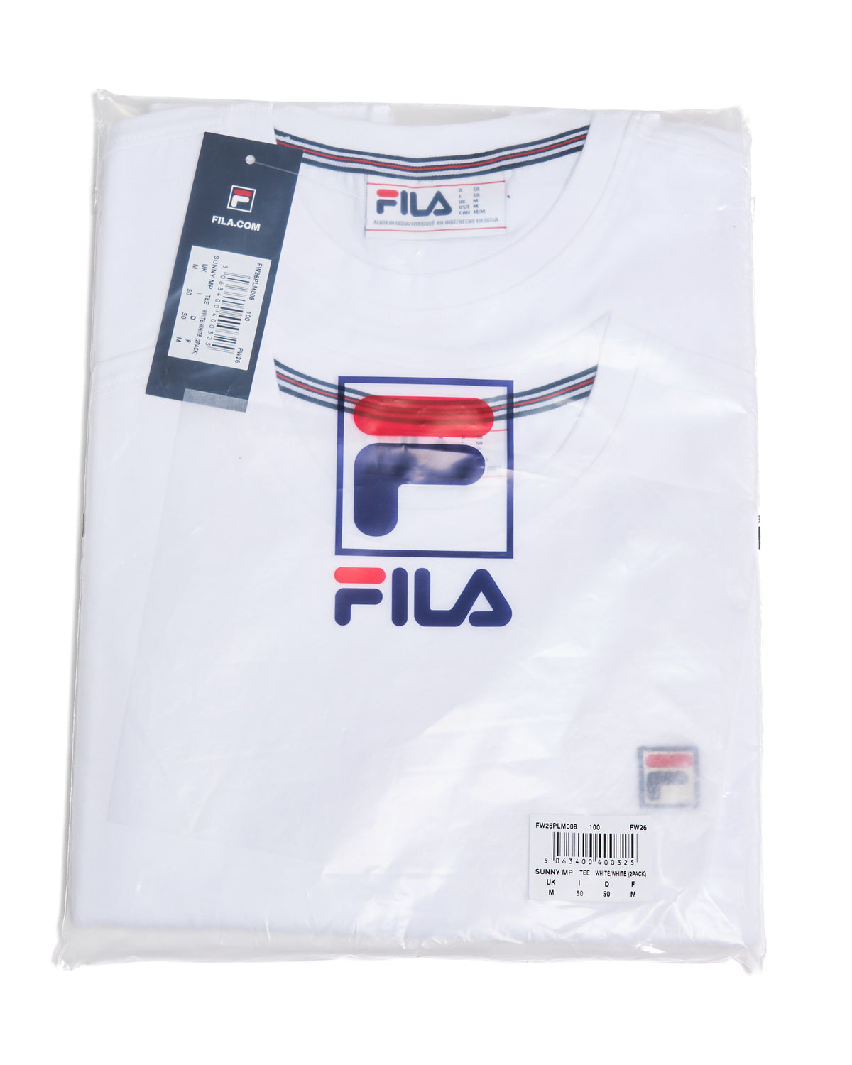 Fila Vintage Sunny T Shirt Twin Pack White/White