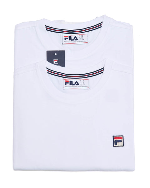 Fila Vintage Sunny T Shirt Twin Pack White/White