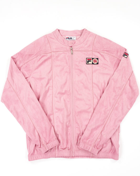Fila Vintage Fila Vintage Terrinda Mk3 Pro Badged Track Top Pink Nectar