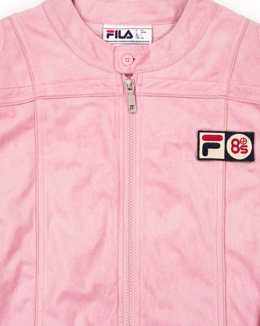 Fila Vintage Fila Vintage Terrinda Mk3 Pro Badged Track Top Pink Nectar