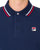 Fila Vintage Tipped LS Polo Shirt Navy