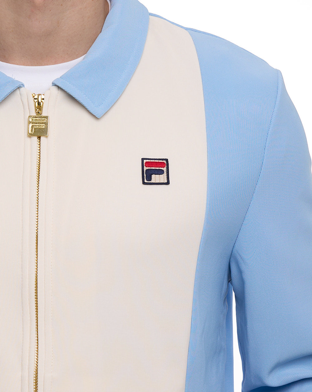 Fila Vintage Tommaso Track Top Light Blue/Gardenia