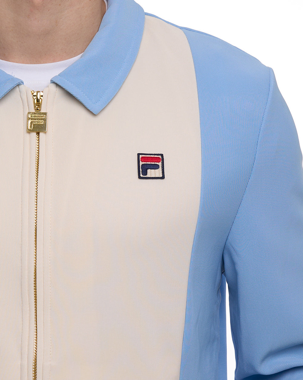 Fila Vintage Tommaso Track Top Light Blue/Gardenia