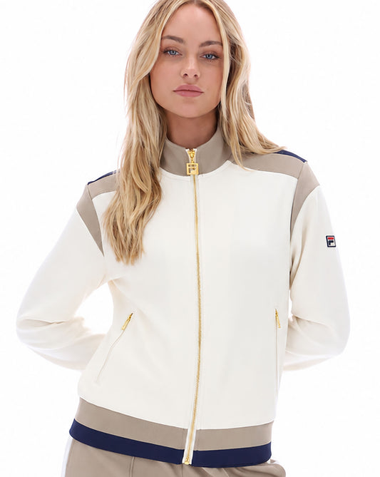 Fila Women Fila Vintage Bianca Track Top Gardenia/Vintage Khaki