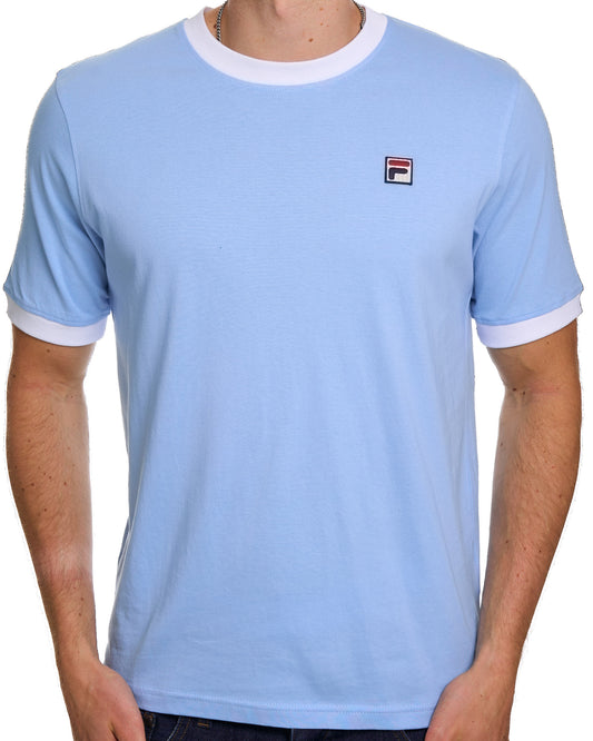 Fila Vintage Fila Vintage Ringer T Shirt Light Blue White
