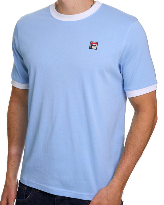 Fila Vintage Fila Vintage Ringer T Shirt Light Blue White