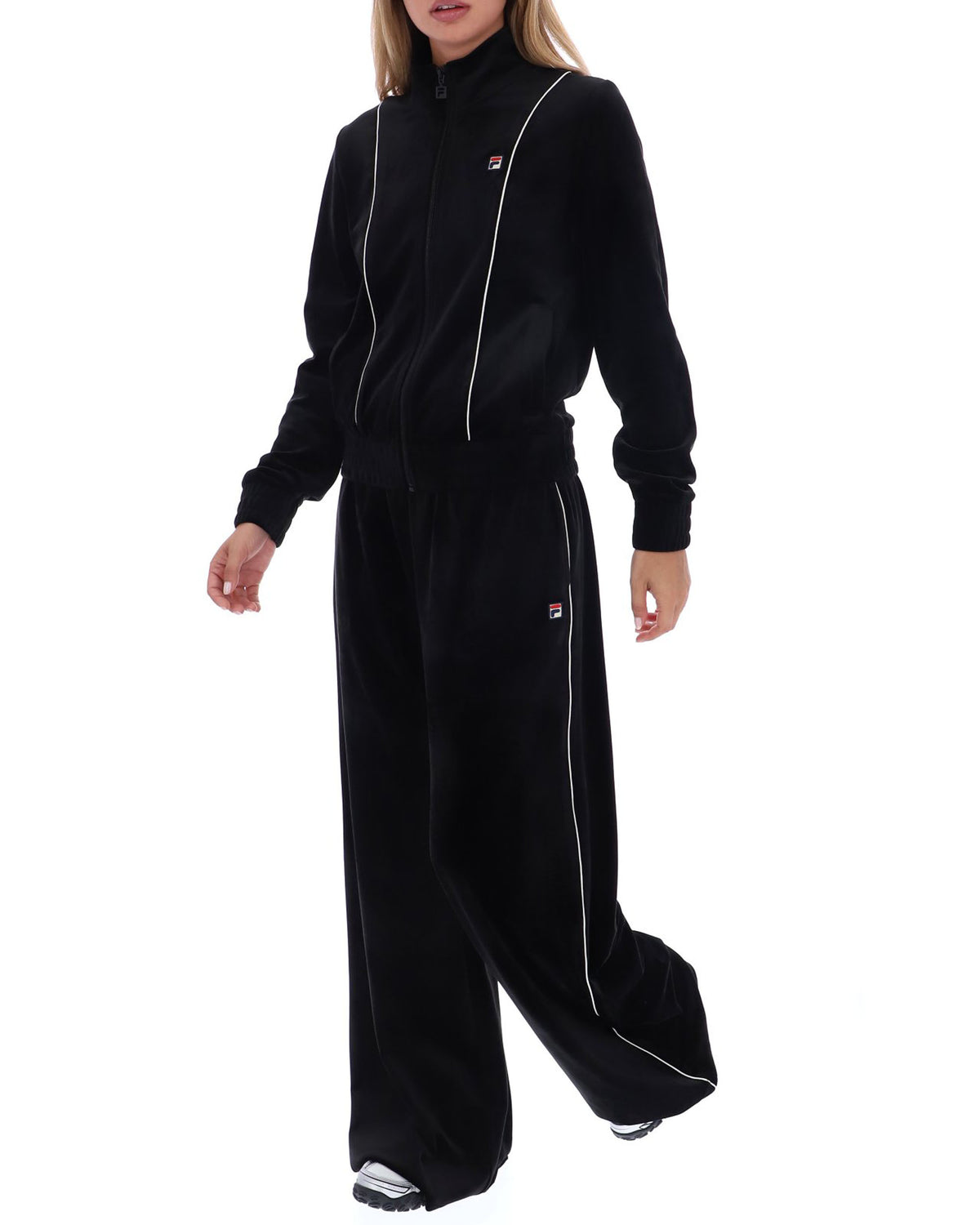 Fila Women's Honey Velour Track Top Black