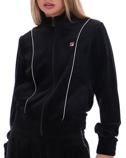 Fila Women's Honey Velour Track Top Black