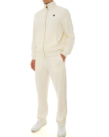 Fila Gold Bosco Velour Track Top White Down