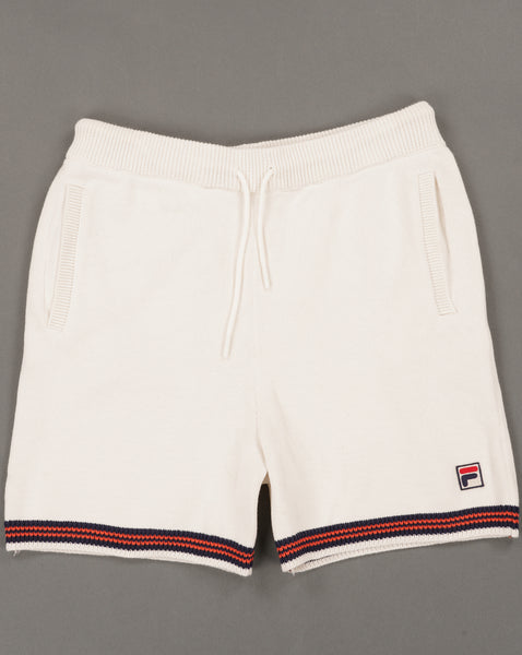 Fila Vintage Clemente Crochet Shorts Gardenia