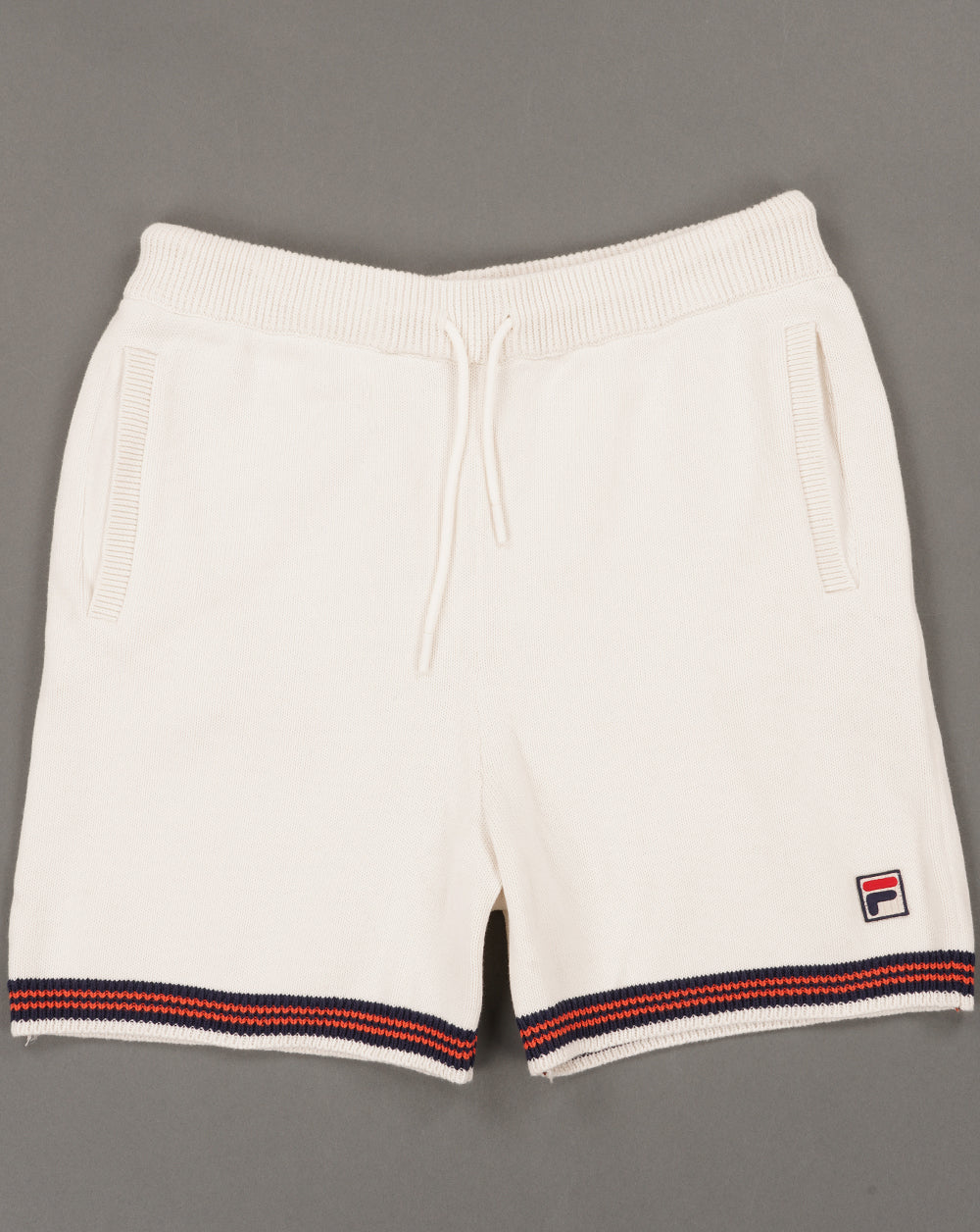Fila Vintage Clemente Crochet Shorts Gardenia