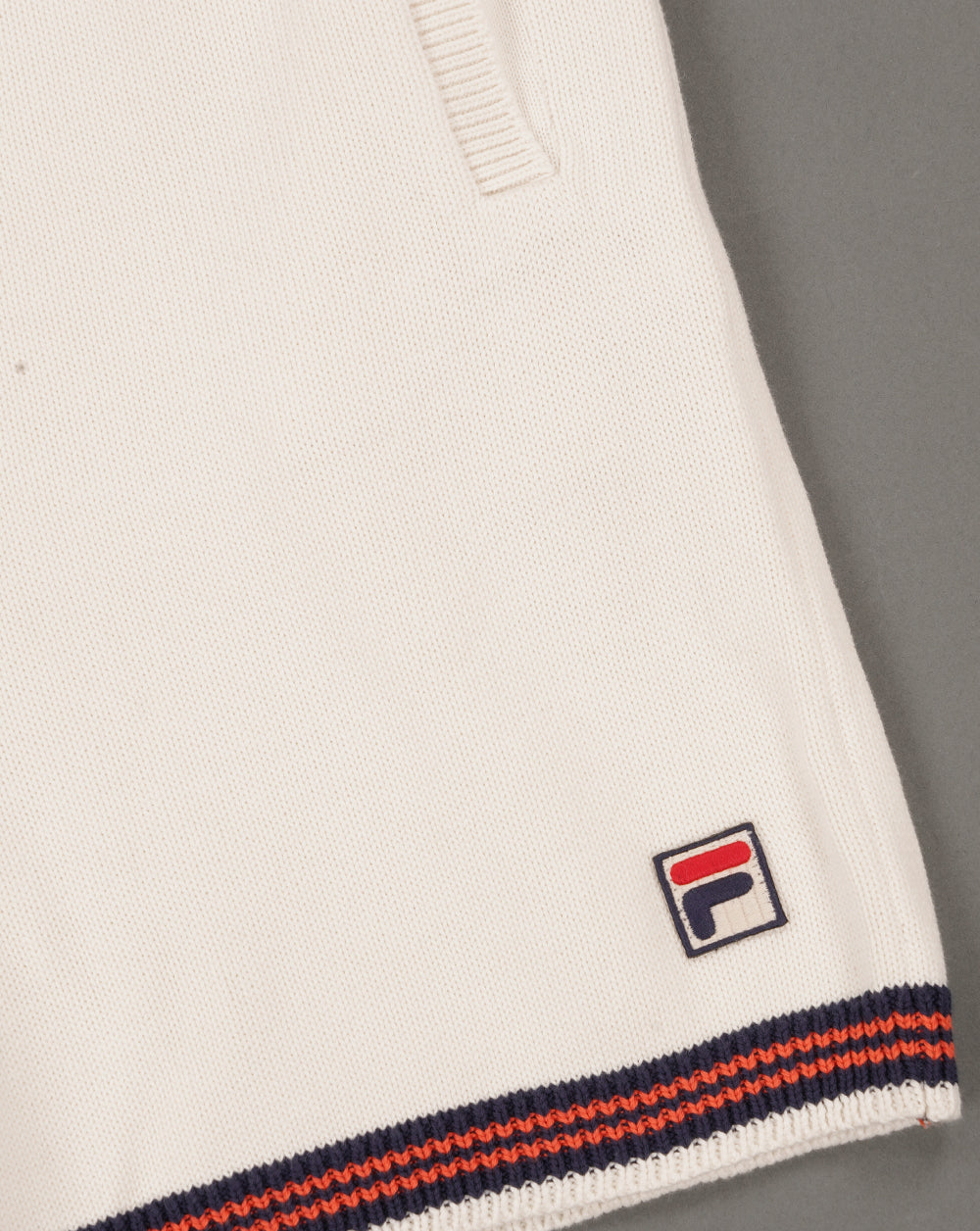 Fila Vintage Clemente Crochet Shorts Gardenia