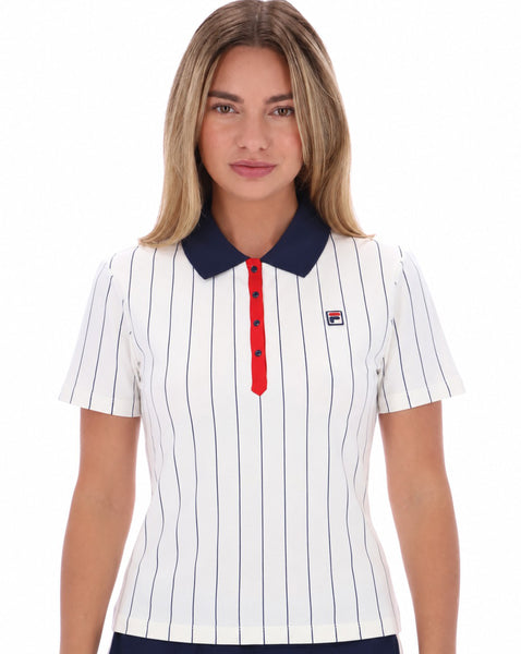 Fila Vintage Bai Fitted Polo Shirt Gardenia
