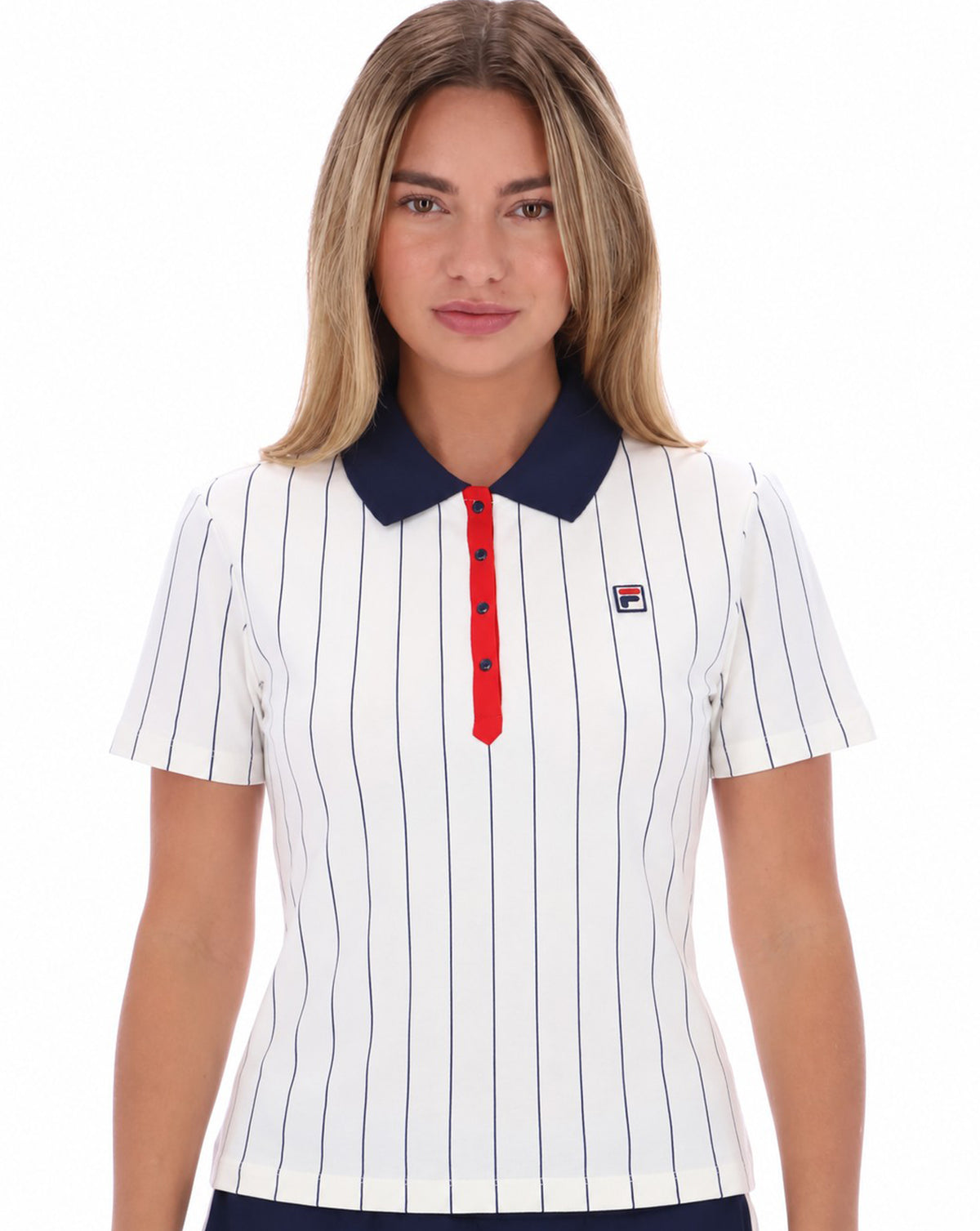 Fila Vintage Bai Fitted Polo Shirt Gardenia