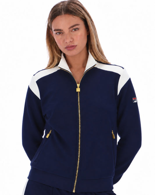 Fila Women Fila Vintage Bianca Track Top Navy/Gardenia