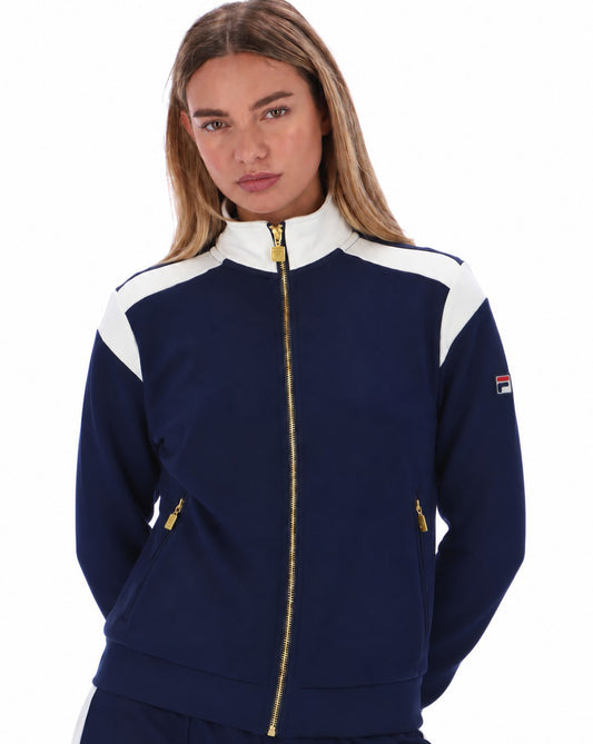 Fila Women Fila Vintage Bianca Track Top Navy/Gardenia