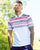 Fila Vintage Business Polo Shirt White Navy Red