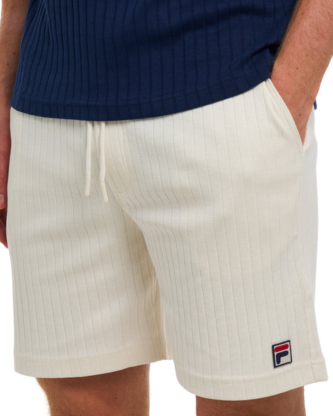 Fila Vintage Conrad Ribbed Shorts Gardenia