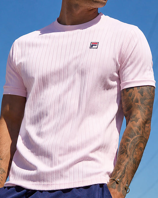 Fila Vintage Fila Vintage Easton Ribbed T Shirt Soft Pink