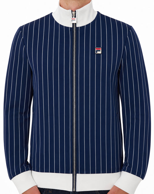 Fila Vintage Fila Vintage Striped Track Top Navy/Gardenia