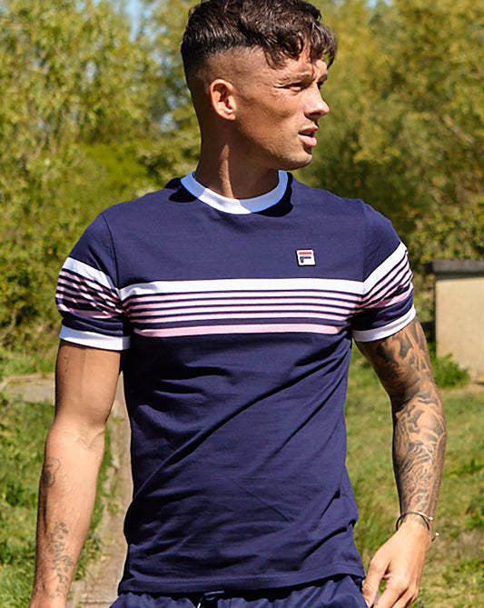 Fila Vintage Fila Vintage James T Shirt Navy
