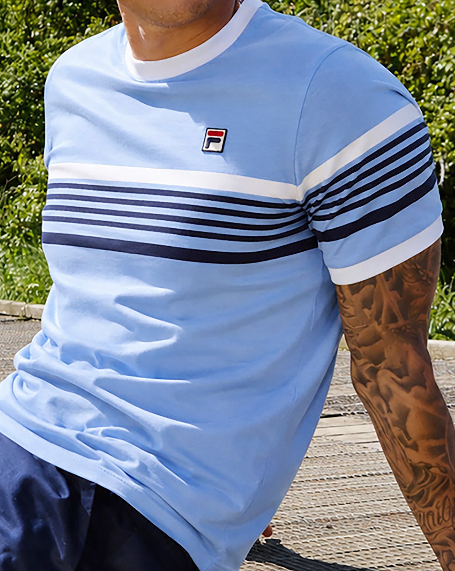 Fila Vintage James T Shirt Vista Blue