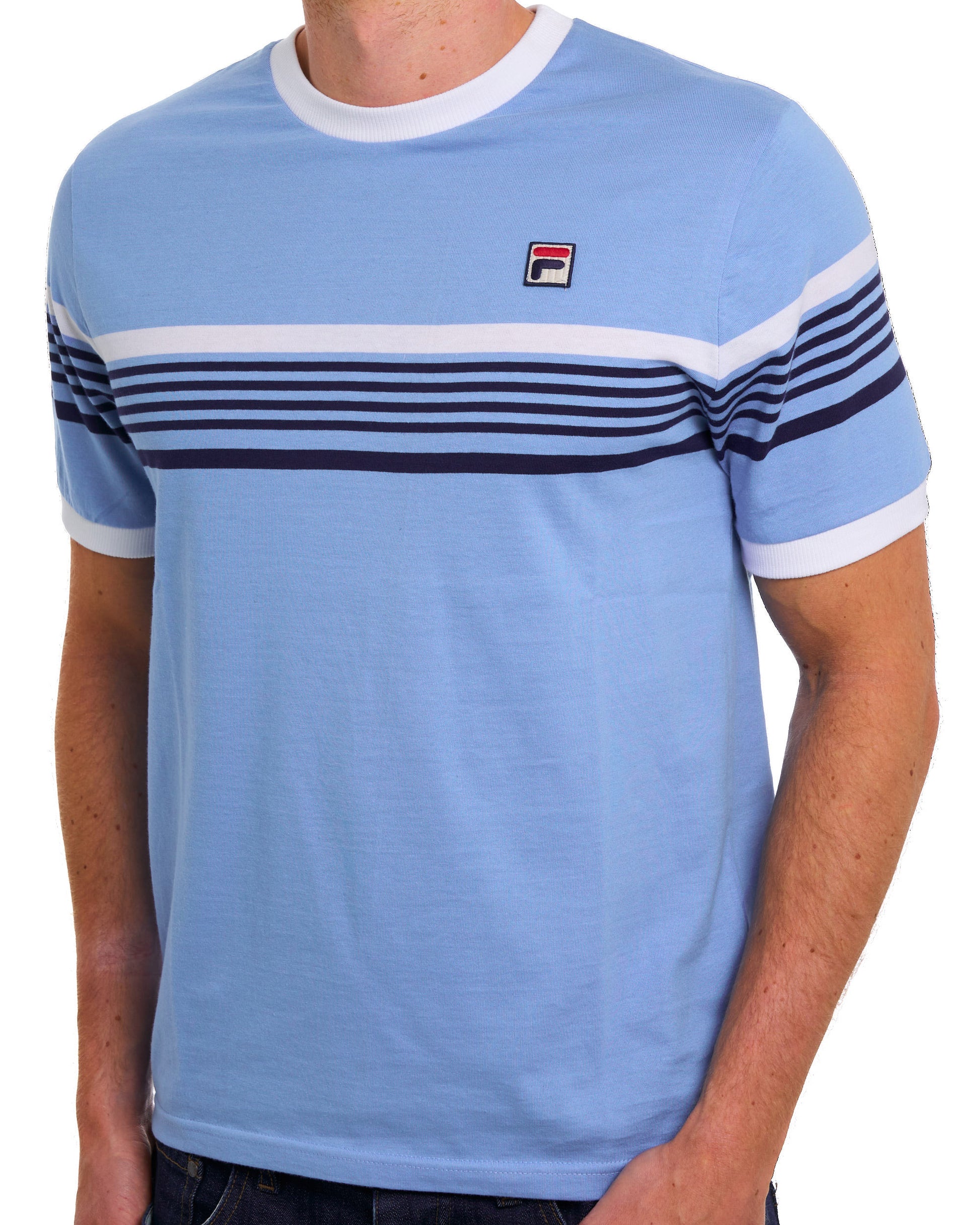 Fila Vintage James T Shirt Vista Blue