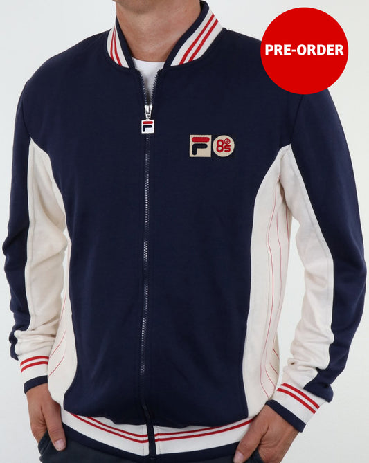 Fila Vintage Fila Vintage Mk1 Settanta Twin Badge Track Top Navy/gardenia/red