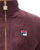 Fila Vintage Nero Velour Track Top Deep Burgundy