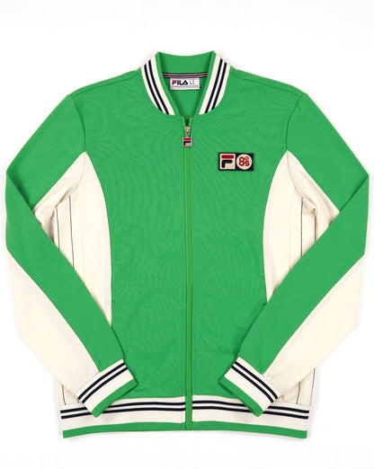 Fila Vintage Mk1 Settanta Twin Badge Track Top Green/Gardenia