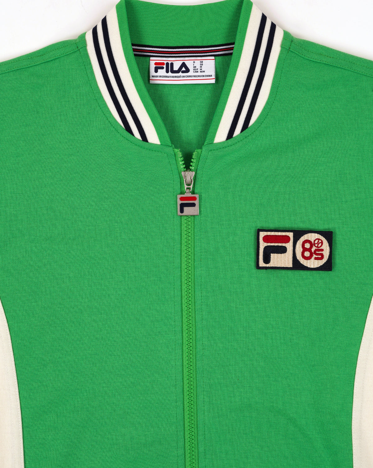 Fila Vintage Mk1 Settanta Twin Badge Track Top Green/Gardenia