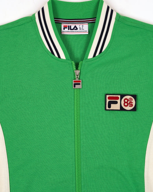 Fila Vintage Fila Vintage Mk1 Settanta Twin Badge Track Top Green/Gardenia