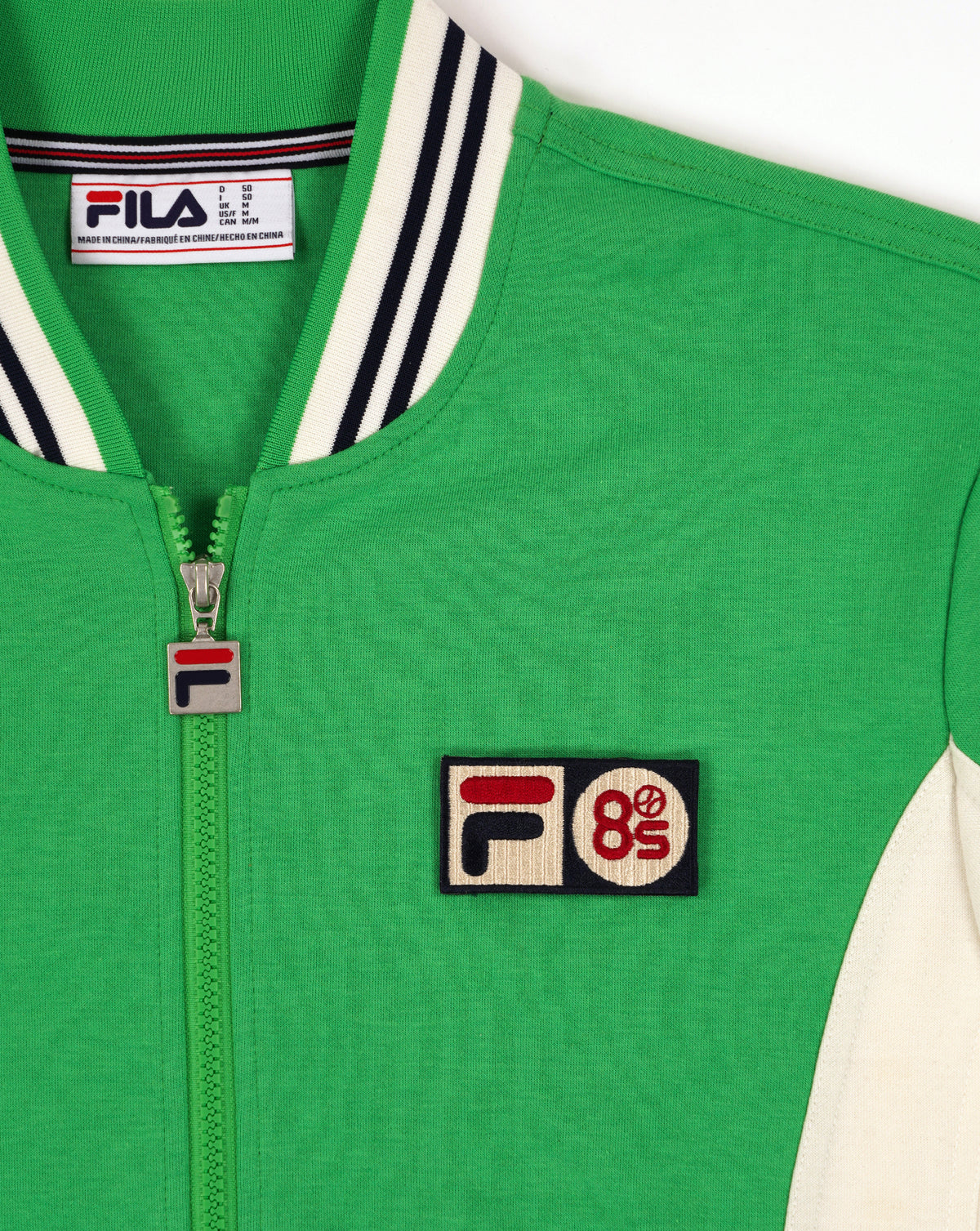 Fila Vintage Mk1 Settanta Twin Badge Track Top Green/Gardenia
