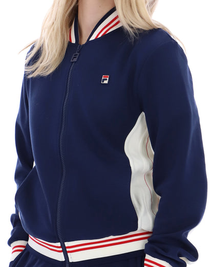 Fila Vintage Silvana Track Top Navy/Gardenia/Red