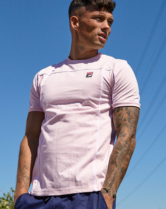 Fila Vintage Fila Vintage Terrinda T Shirt Soft Pink / White