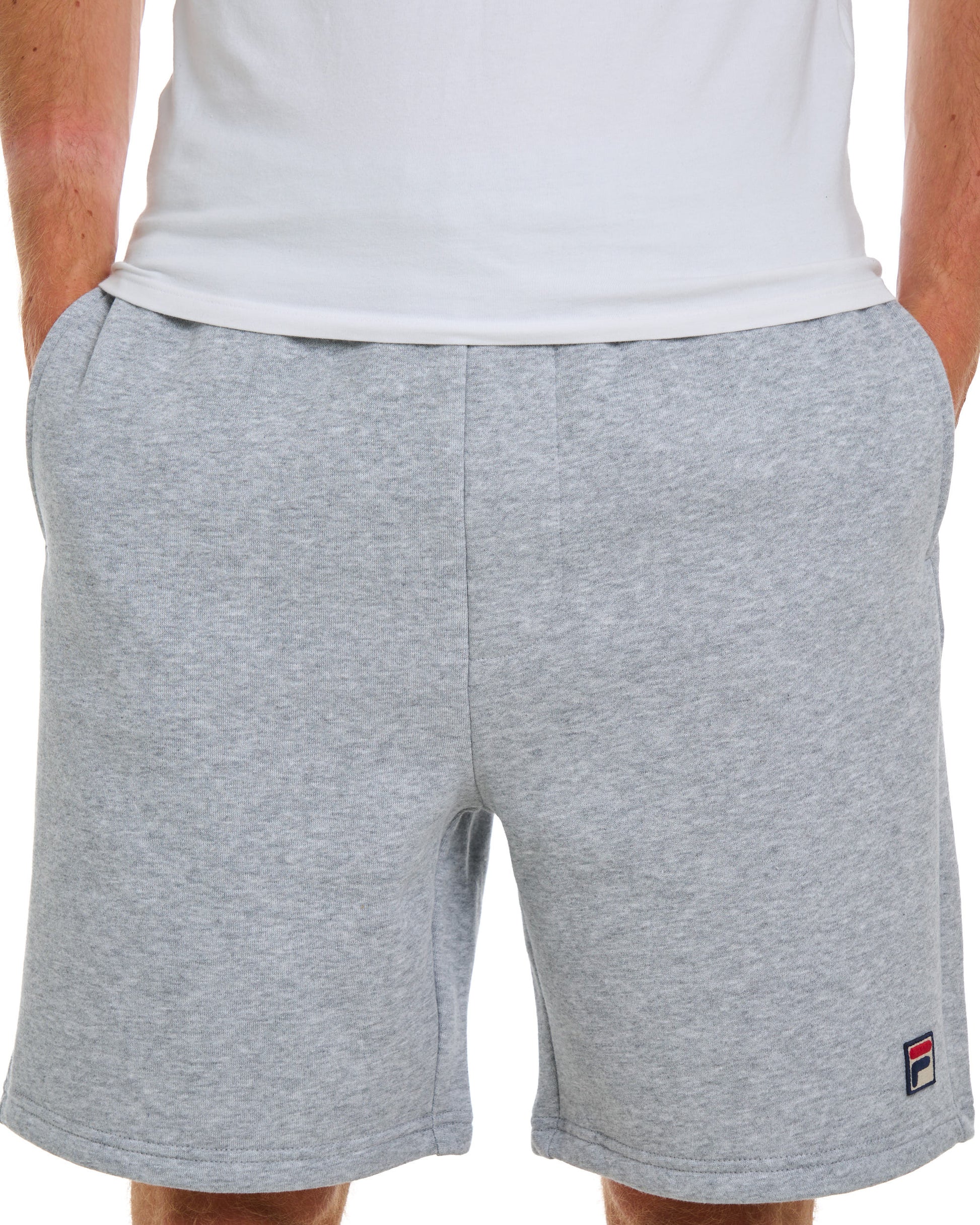 Fila Vintage Vico Fleece Shorts Light Grey Marl