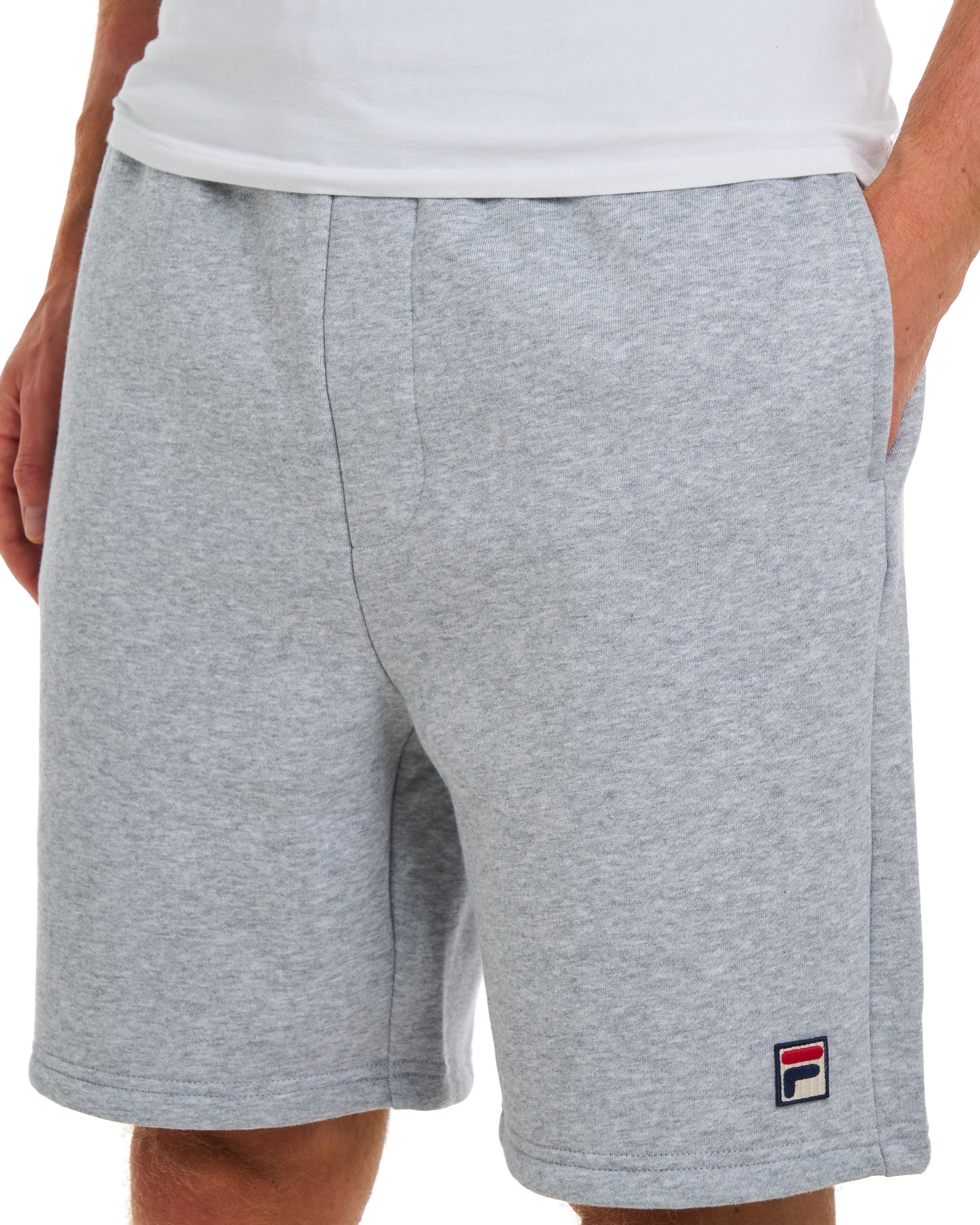 Fila Vintage Vico Fleece Shorts Light Grey Marl