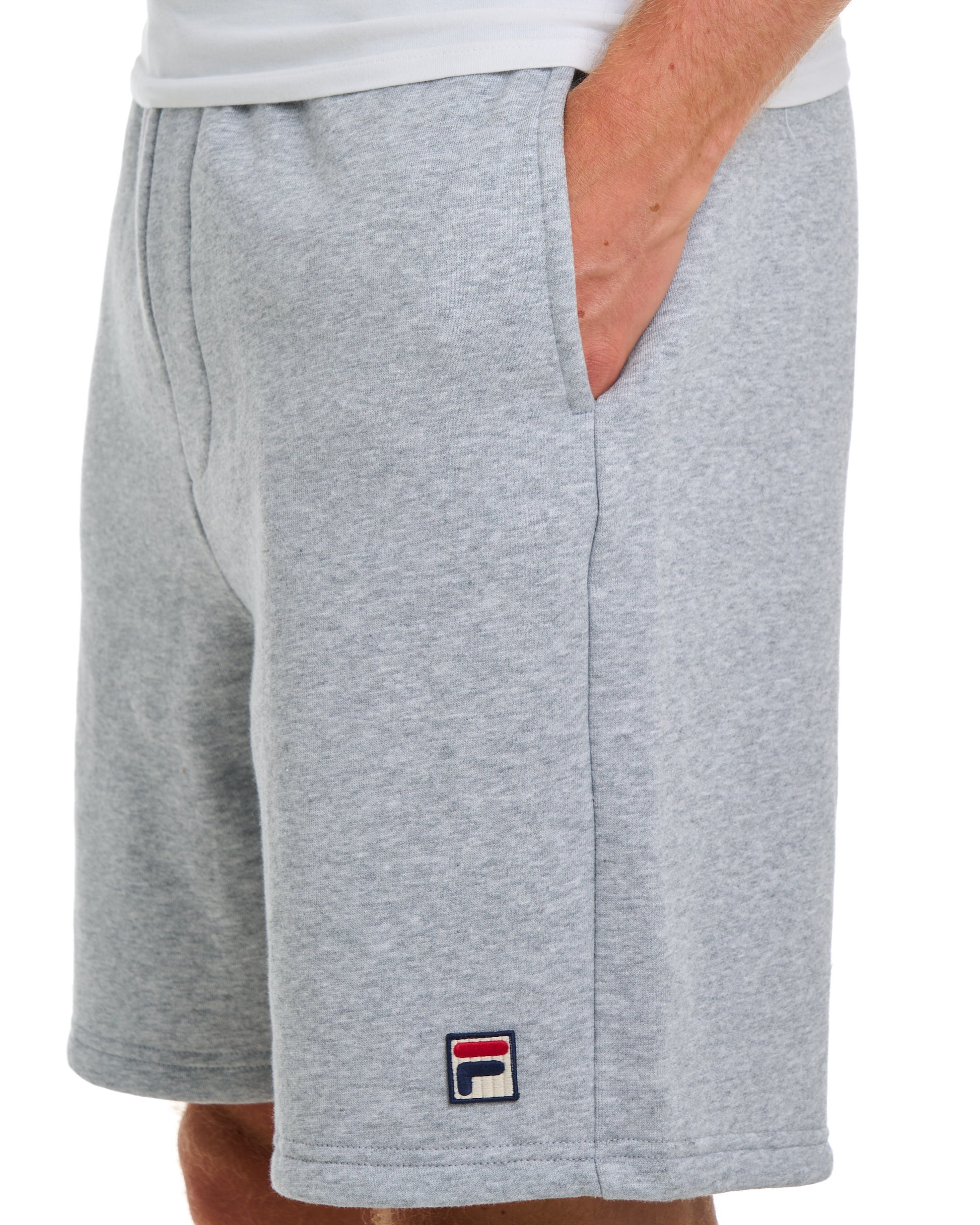 Fila Vintage Vico Fleece Shorts Light Grey Marl