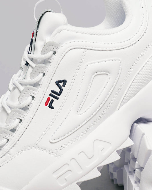 Fila Women Fila Women's Disruptor II Premium Trainers White/Navy/Red