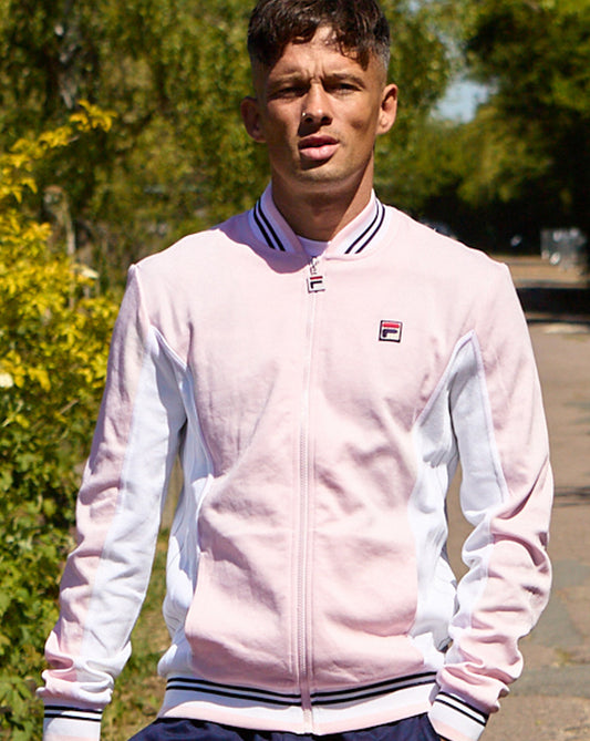 Fila Vintage MK1 Settanta Track Top Pale Pink/White