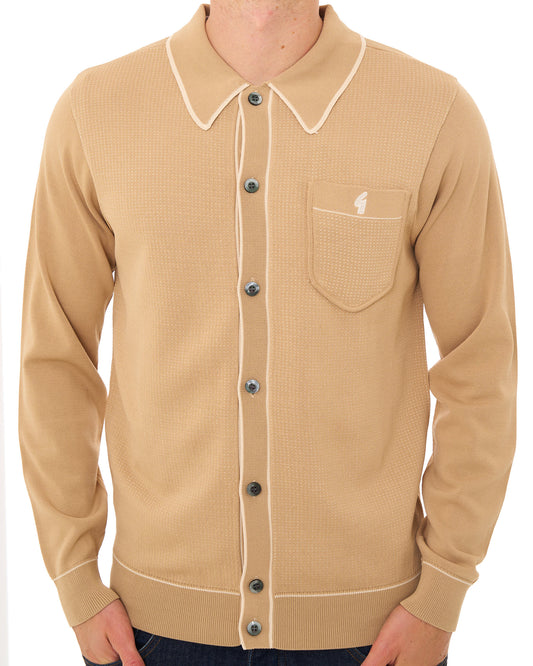 Gabicci Vintage Gabicci Vintage Archive Di-Lello LS Knit Caramel