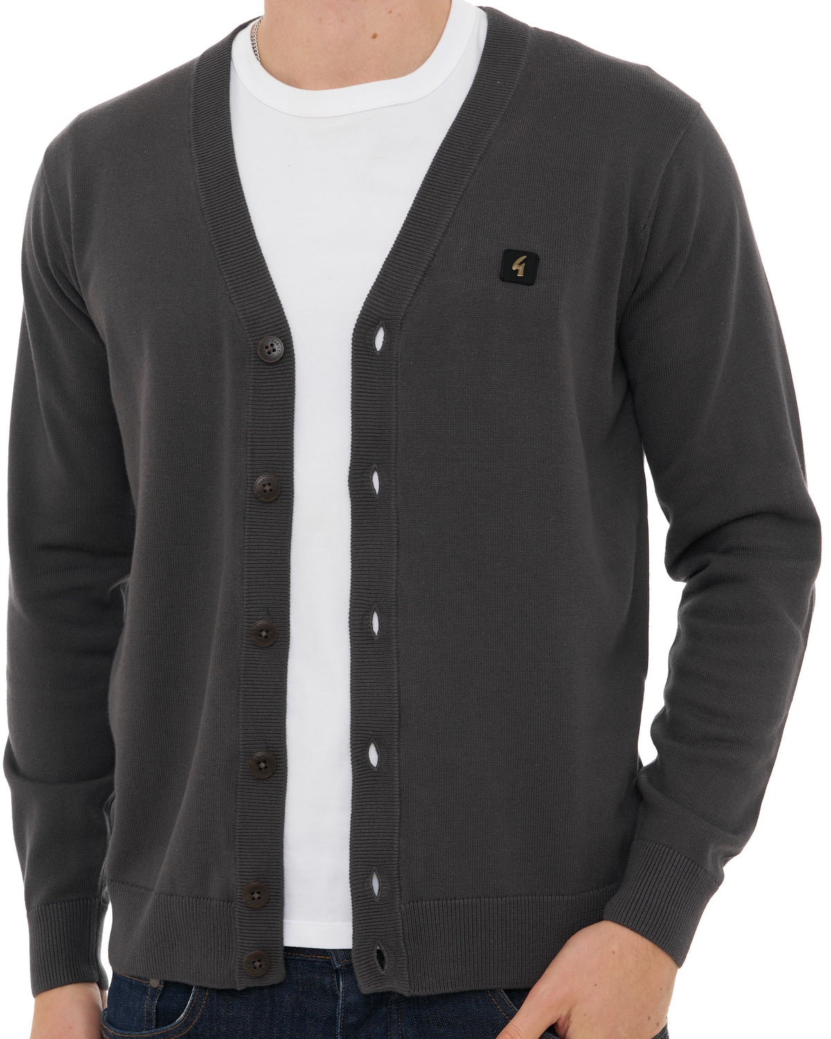 Gabicci Vintage Cardigan Charcoal