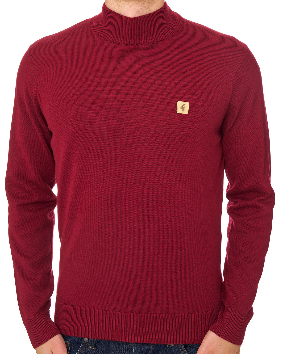 Gabicci Vintage Duke Turtle Neck Knit Claret