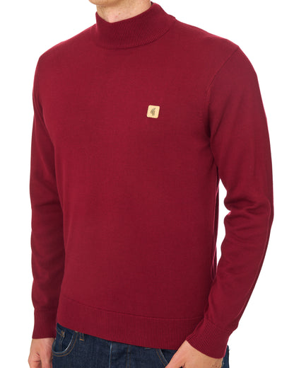 Gabicci Vintage Duke Turtle Neck Knit Claret