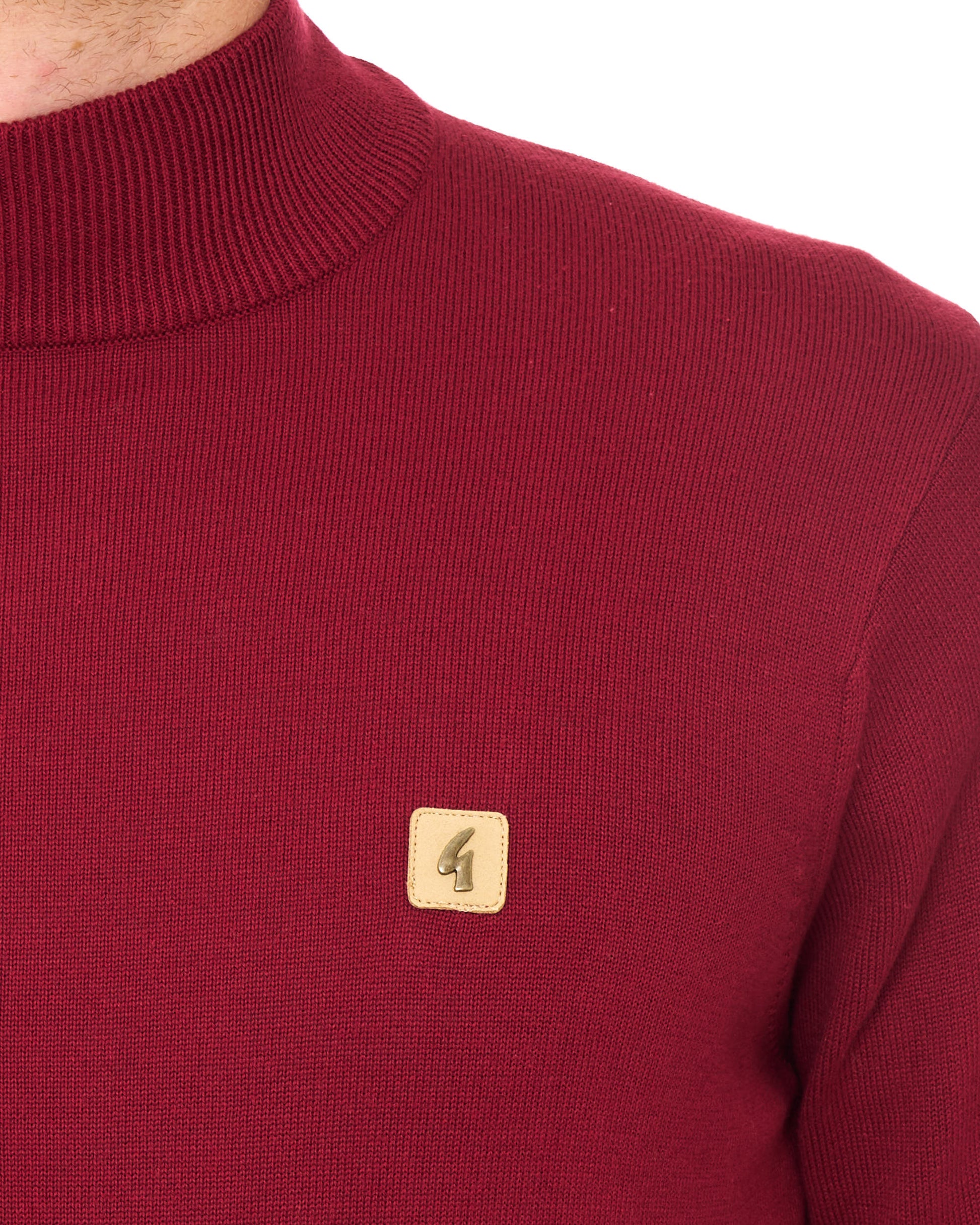Gabicci Vintage Duke Turtle Neck Knit Claret