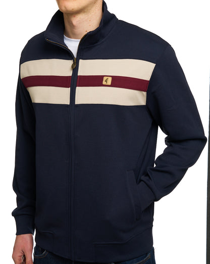 Gabicci Vintage Escher Track Top Navy